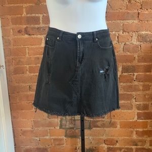 SOLD City Chic ripped demin skirt